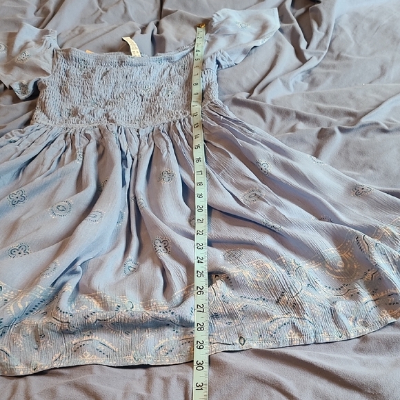 American Rag Juniors Small Blue Embroidered Women's Smocked Dress NWT - Picture 8 of 9